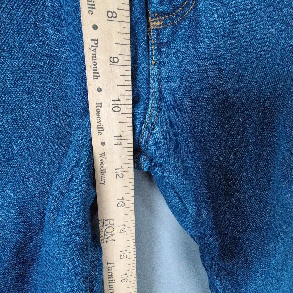 Wrangler Thermal Lined Jeans Mens 32x30 Blue‎ Relaxed Workwear New